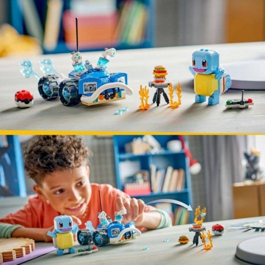 LEGO Pokémon Smart Play Carapuce y Buggy del Entrenador 72156 320 piezas