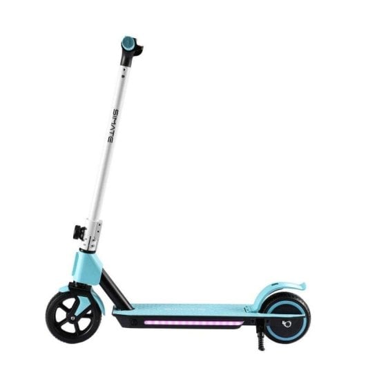 Patinete eléctrico Simate S2 130W Autonomía 8 km Doble freno Neumáticos 6,5" Azul
