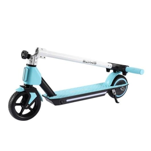 Patinete eléctrico Simate S2 130W Autonomía 8 km Doble freno Neumáticos 6,5" Azul
