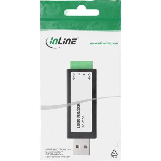 Convertidor InLine 33307D USB 2.0 a RS-485 con aislador galvánico