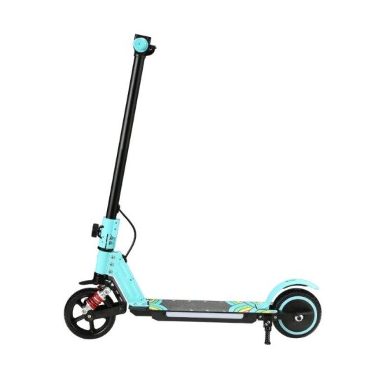 Patinete eléctrico Simate S5 130W Autonomía 8 km Freno electrónico Azul