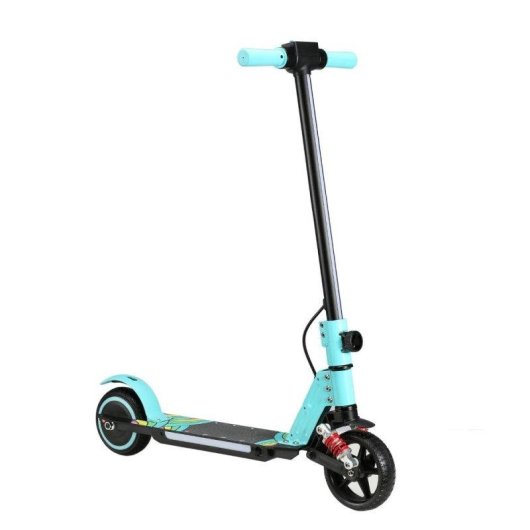Patinete eléctrico Simate S5 130W Autonomía 8 km Freno electrónico Azul