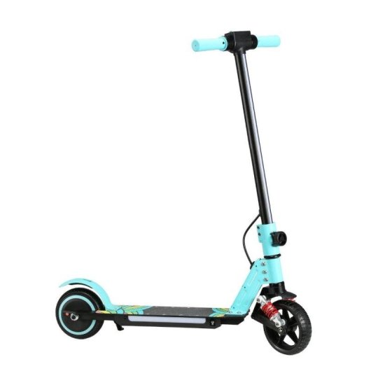 Patinete eléctrico Simate S5 130W Autonomía 8 km Freno electrónico Azul