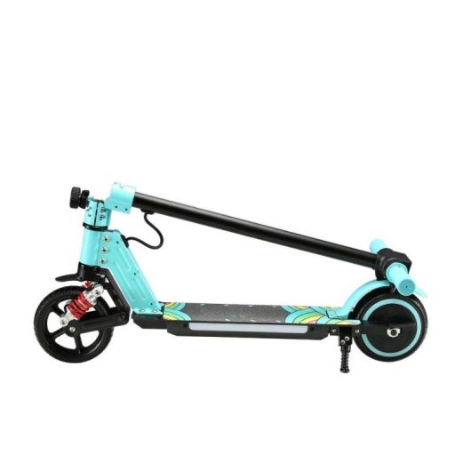 Patinete eléctrico Simate S5 130W Autonomía 8 km Freno electrónico Azul