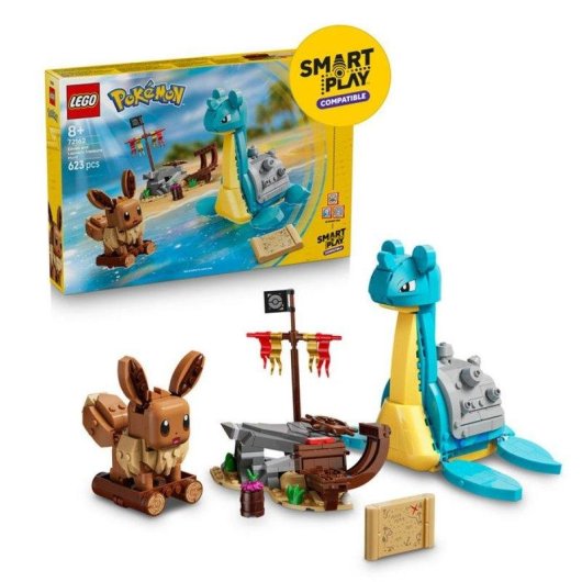 LEGO Pokémon Smart Play Búsqueda Del Tesoro De Évoli Y Lokhlass 72162 623 peças