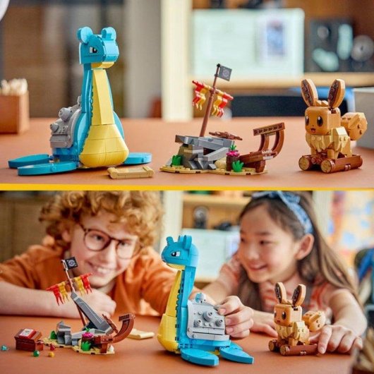 LEGO Pokémon Smart Play Búsqueda Del Tesoro De Évoli Y Lokhlass 72162 623 peças