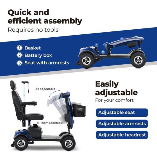 Scooter eléctrica Sweetrich Max Plus 300W asiento de lujo 20Ah 25 km