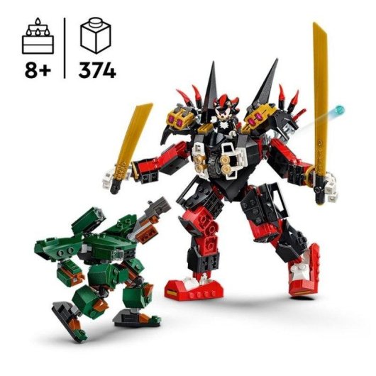 LEGO Sonic the Hedgehog Meca de Shadow vs. G.U.N. Trooper 77120 374 piezas