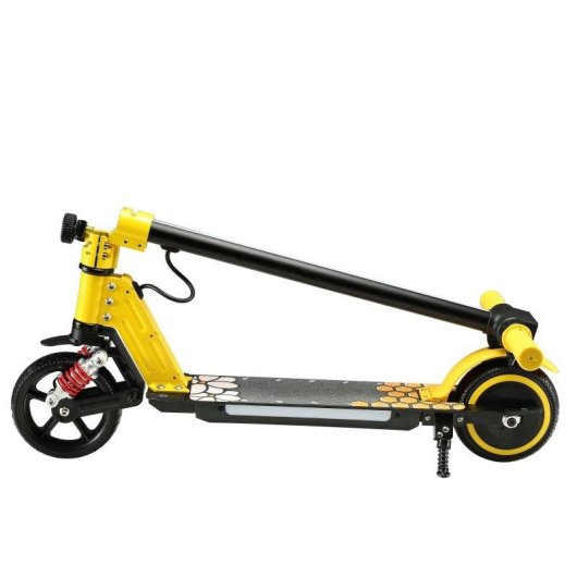 Patinete eléctrico Simate S5 130W Autonomía 8 km Plegable Amarillo