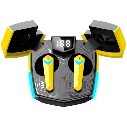 Auriculares Canyon DoubleBee GTWS-2 inalámbricos Bluetooth 5.3 gaming amarillo
