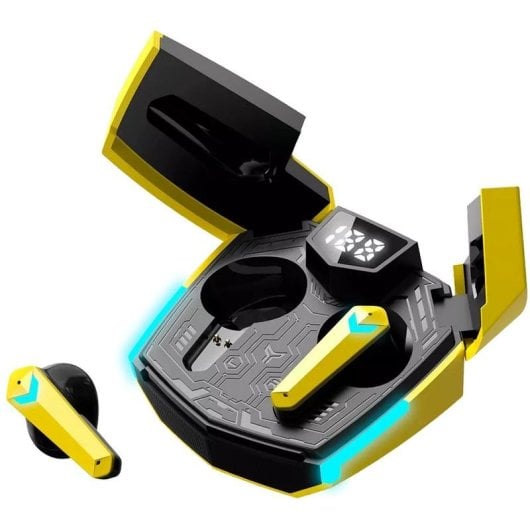 Auriculares Canyon DoubleBee GTWS-2 inalámbricos Bluetooth 5.3 gaming amarillo