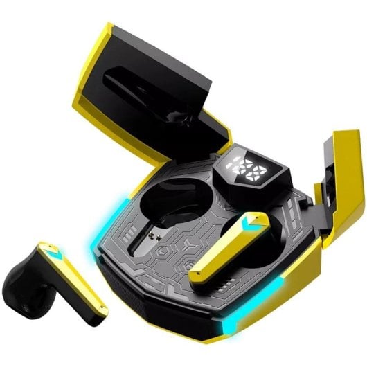 Auriculares Canyon DoubleBee GTWS-2 inalámbricos Bluetooth 5.3 gaming amarillo