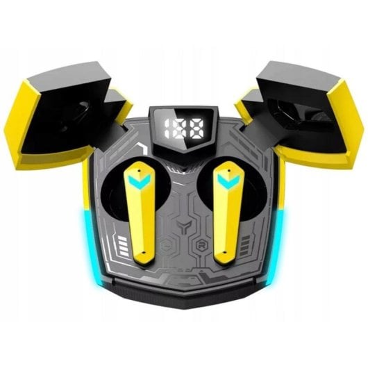 Auriculares Canyon DoubleBee GTWS-2 inalámbricos Bluetooth 5.3 gaming amarillo