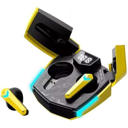 Auriculares Canyon DoubleBee GTWS-2 inalámbricos Bluetooth 5.3 gaming amarillo