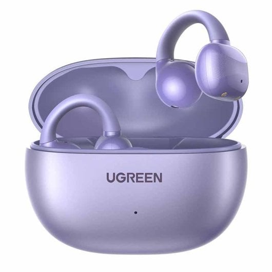 Auriculares Ugreen HiTune S3 inalámbricos Bluetooth 5.4 con reducción de ruido y resistencia IPX5 púrpura