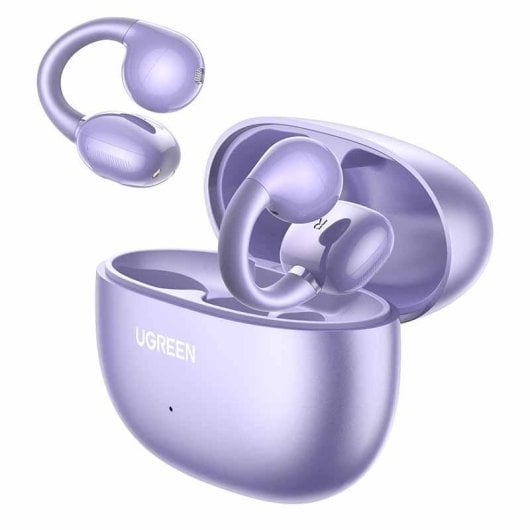 Auriculares Ugreen HiTune S3 inalámbricos Bluetooth 5.4 con reducción de ruido y resistencia IPX5 púrpura