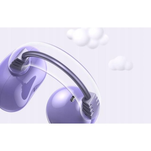 Auriculares Ugreen HiTune S3 inalámbricos Bluetooth 5.4 con reducción de ruido y resistencia IPX5 púrpura