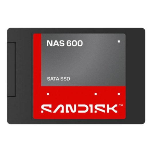 Disco Rígido Sandisk NAS 600 500GB SSD 2,5" 560MB/s 6Gbit/s para NAS