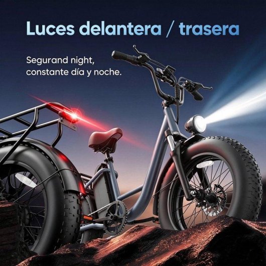 Bicicleta Eléctrica URLIFE E20 Pro 48V 750W Batería Extraíble Ruedas 20×4.0