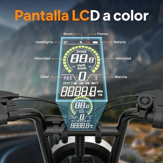 Bicicleta Eléctrica URLIFE T16 48V 500W Batería Extraíble