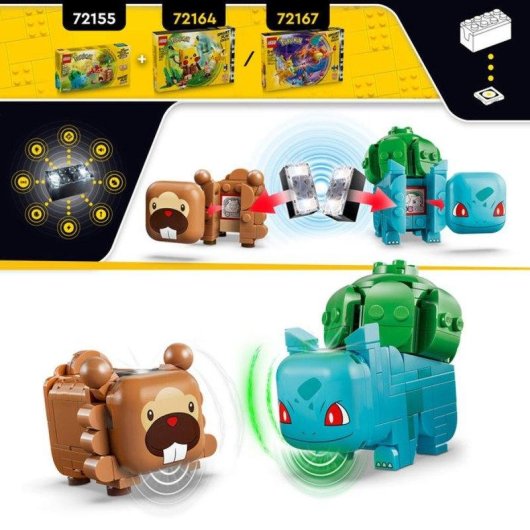 LEGO Pokémon Smart Play Bulbasaur E Ivysaur 72155 240 pièces