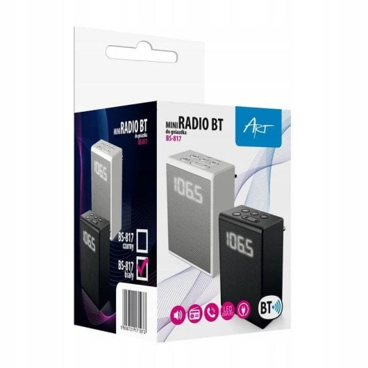 Radio compacta ART BS-817W Bluetooth 5.0 blanco