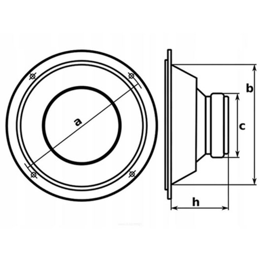 Altavoces Dibeisi G1002-4 bajos 55W RMS 4 ohm 10" negro sencillo