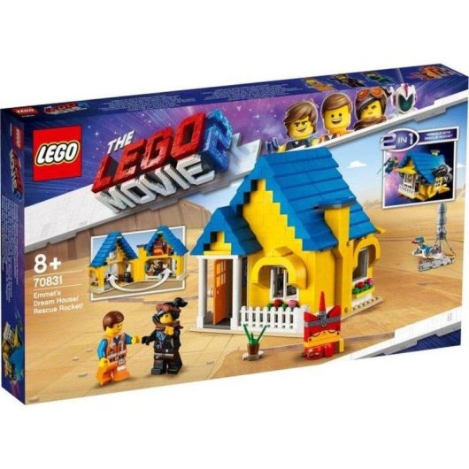LEGO The Lego Movie 2 70831 2 en 1 Maison de Rêve d'Emmet et Fusée de Sauvetage 70831