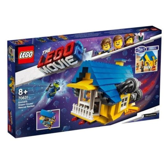 LEGO The Lego Movie 2 70831 2 en 1 Maison de Rêve d'Emmet et Fusée de Sauvetage 70831