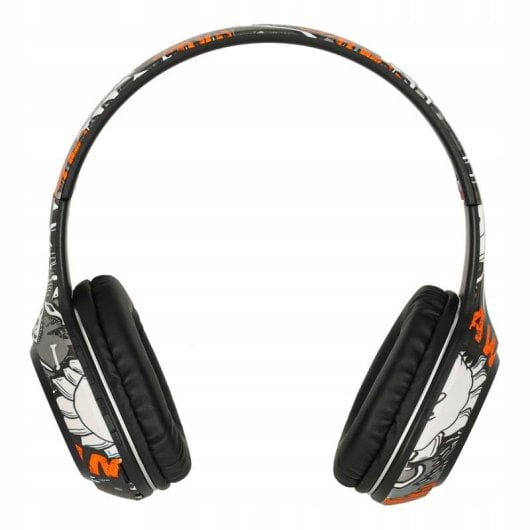 Auriculares bez marki inalámbricos Bluetooth con micrófono, RGB y batería 200 mAh negro