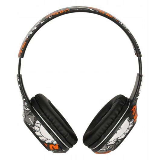 Auriculares bez marki inalámbricos Bluetooth con micrófono, RGB y batería 200 mAh negro