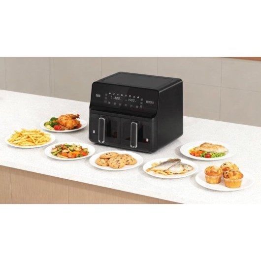 Freidora de aire Teesa AIR FRYER DUAL POT 8 L 2700 W doble cesta