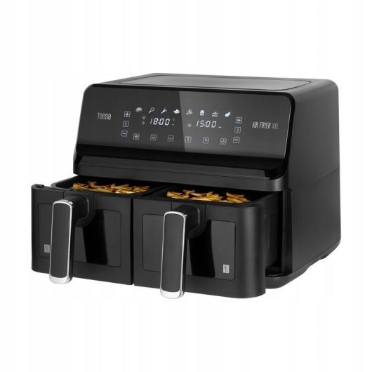 Freidora de aire doble cesta Teesa AIR FRYER DUAL POT 8L 2700W panel táctil