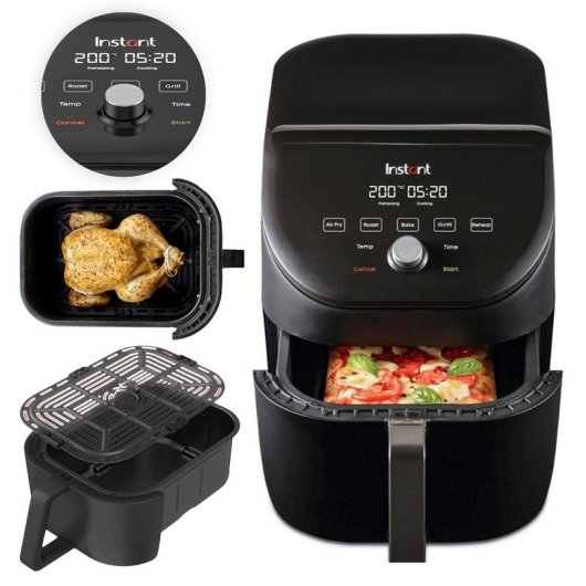 Friteuse sans Huile Instant Pot Slim 6 5,7L 1700W avec Écran LED Tactile