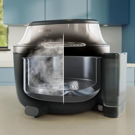 Fritadeira de Ar Philips 5000 NA547/07 7,2L 2000W com Vapor e Revestimento Cerâmico