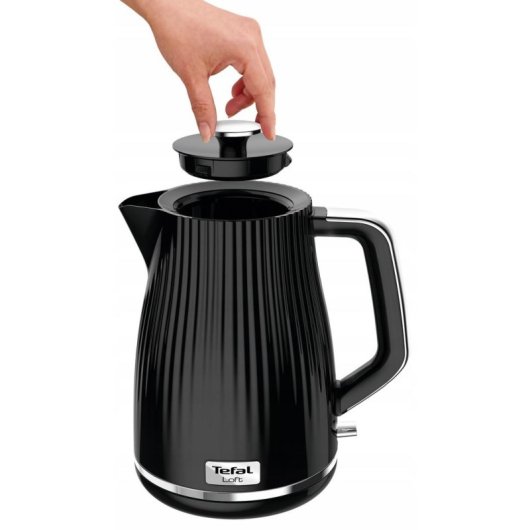 Teekanne TEFAL Loft KO2508 1,7 L 2400 W schwarz kabellos