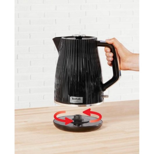Teekanne TEFAL Loft KO2508 1,7 L 2400 W schwarz kabellos