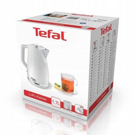Tetera eléctrica Tefal KO250130 1,7 L 2400 W Blanco