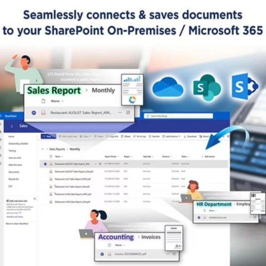 Escáner de documentos Plustek eScan A355 Pro A4 Duplex ADF Red