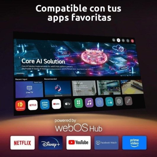 Nilait Prisma 32FD7004SWOS 32" LED FHD Smart TV WEBOS+ Regalo Soporte TV y Cable HDMI