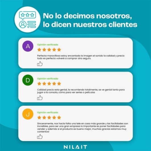 Nilait Prisma 32FD7004SVIOS 32" LED FHD Smart TV VIDAA+ Regalo Soporte TV y Cable HDMI