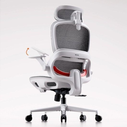 Silla Ergonómica Sihoo B100 Soporte Sacro 3 Inclinaciones Malla 150 kg Blanco