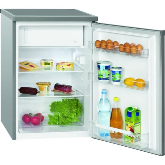 Frigorífico Una Puerta Bomann KS 2184.1 Defrost 84,5cm 120L E Acero inoxidable