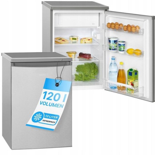 Frigorífico Una Puerta Bomann KS 2184.1 Defrost 84,5cm 120L E Acero inoxidable