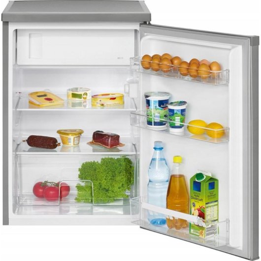 Frigorífico Una Puerta Bomann KS 2184.1 Defrost 84,5cm 120L E Acero inoxidable