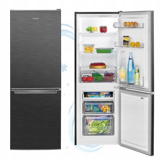 Frigorífico Duas Portas Bomann KG 7359 Defrost 142,5cm 173L C Preto