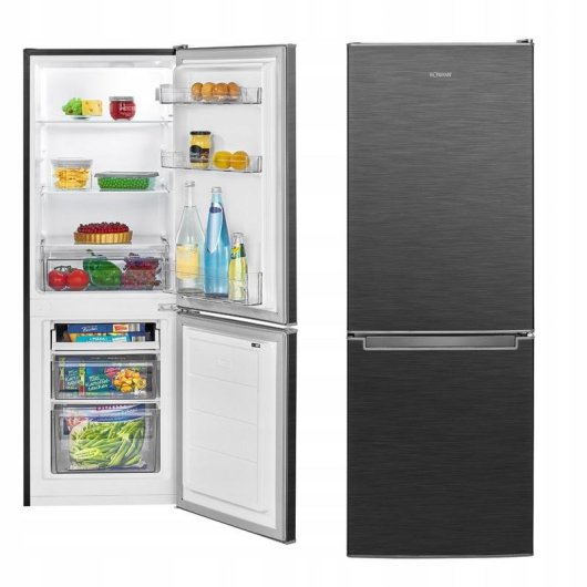 Frigorífico Duas Portas Bomann KG 7359 Defrost 142,5cm 173L C Preto