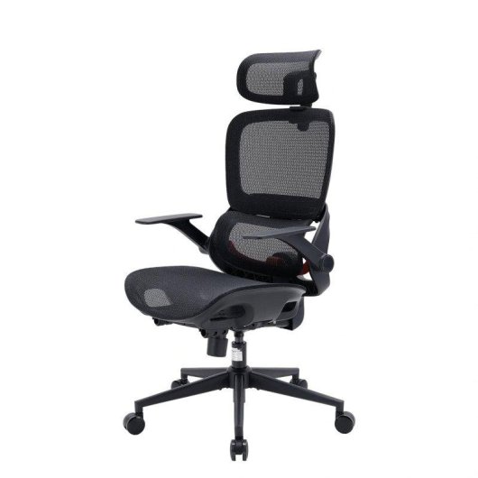 Silla Ergonómica Oficina Sihoo B100 Soporte Sacro Reposacabezas 2D Negro