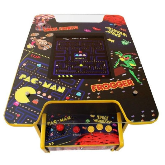 Monster Arcade Cocktailtafel Retro MDF Zwart 19'' LCD Scherm