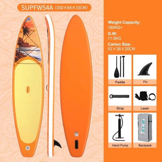 Tabla paddle surf hinchable Funwater SUPFW54A 350×83×15 cm 180 kg